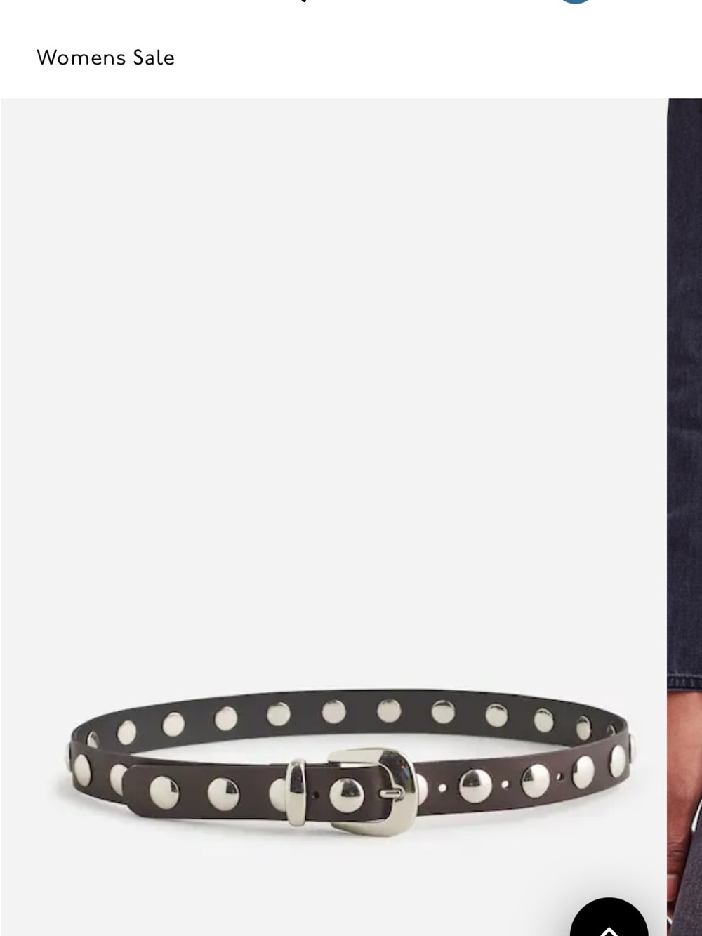 Studded Black Leather Belt - Madewell